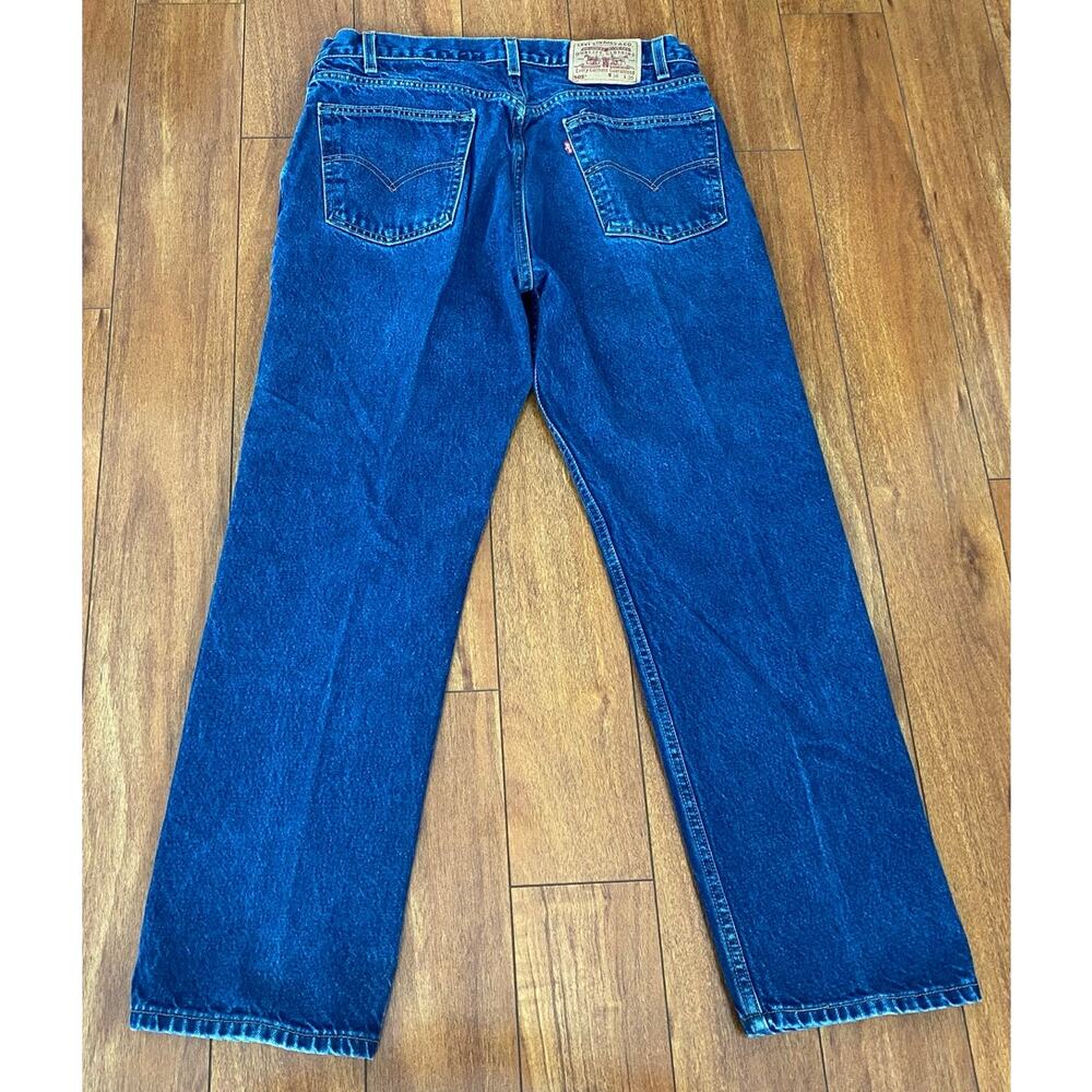 VTG 90s Levi's 505 USA Regular Straight Fit cotton denim blue jeans 36x30
